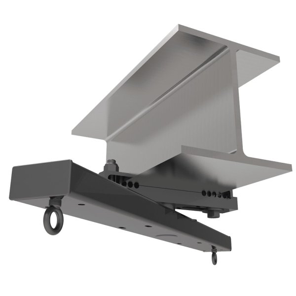 3-8 inch Swivel Beam Clamp 30 inch Arm, Black