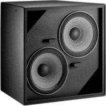 Weather Protection High-Output Dual 15" Low-Frequency Subwoofer Loudspeaker, Black