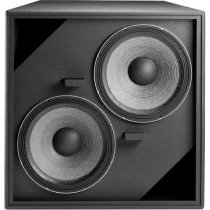 Weather Protection High-Output Dual 15" Low-Frequency Subwoofer Loudspeaker, Black