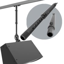 10-15 inch .5 inch Telescoping Pipe Adapter, Black