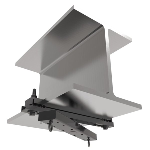 7-12 inch Swivel Beam Clamp 20 inch Arm, Black