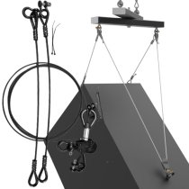 18” Adjustable Tilt Cable Kit Vertical Orientation, Silver, Black