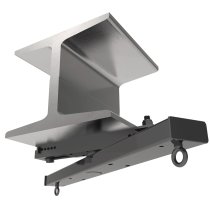 7-12 inch Swivel Beam Clamp 30 inch Arm, Black