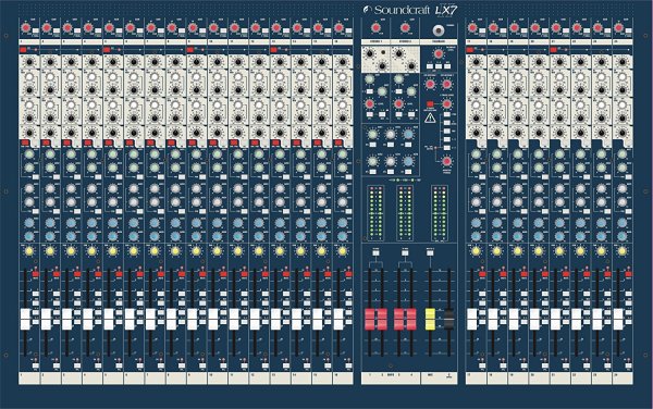 Professional 24-Channel Mixer Console