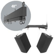 48 Inch Two Way Speaker Cluster Rigging System, Black