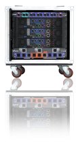 VRack Amplification System Rack on Wheels with Three I-Tech 12000HD Amplifiers