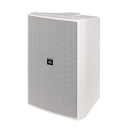 Two-Way High-Output Indoor-Outdoor Monitor Speaker, White