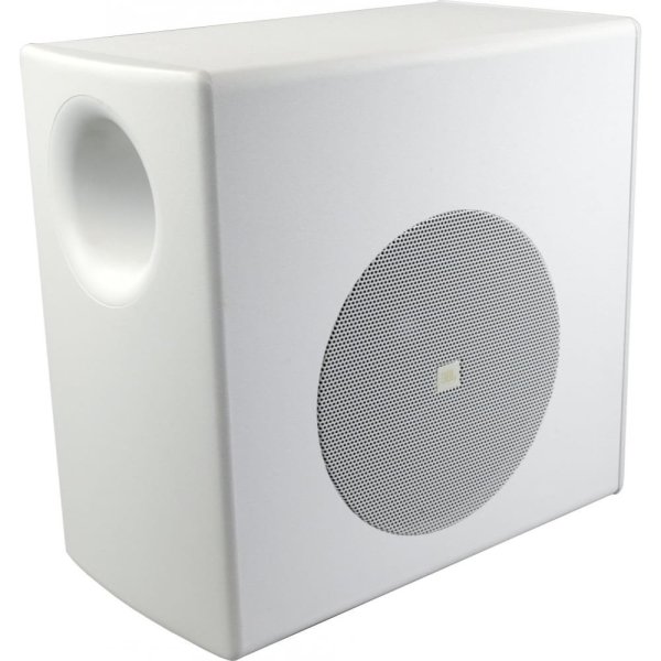 Surface-Mount Subwoofer For Subwoofer-Satellite Loudspeaker System, White