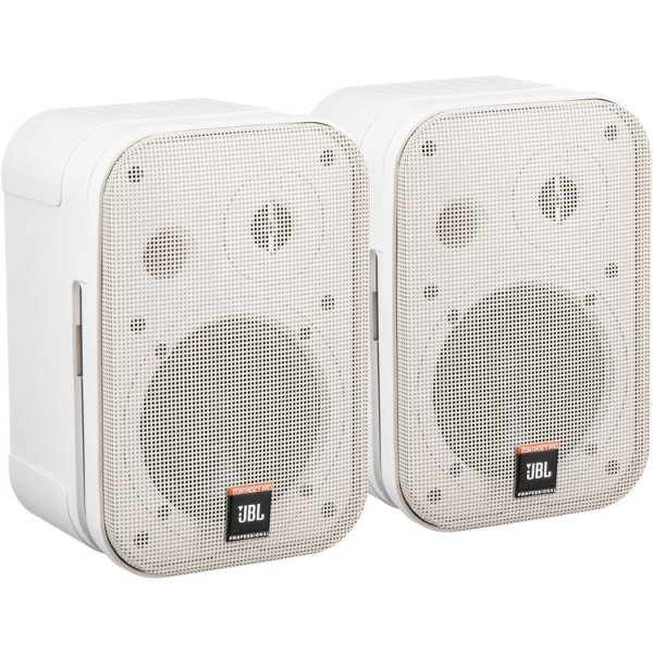 5" Two-Way Professional Compact Loudspeaker, Pair, White